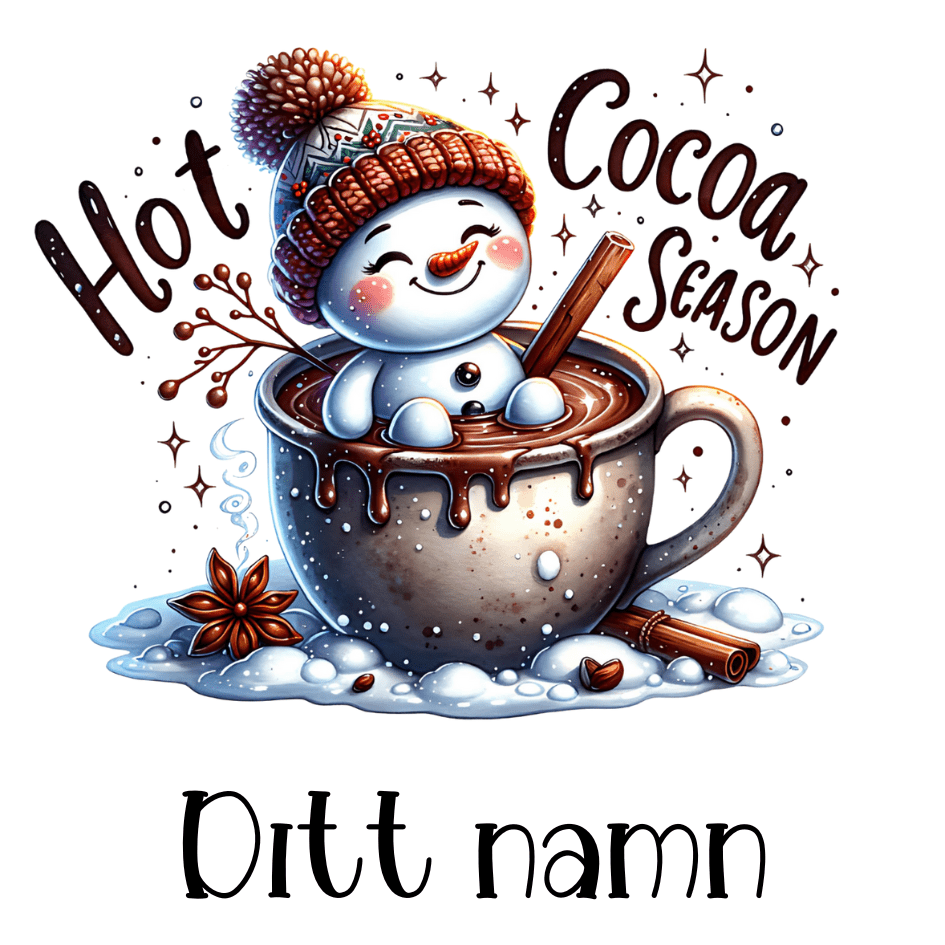 Hot chocolate bar mugg | Personlig mugg med namn - Fluflu Handgjorda Smycken & Design