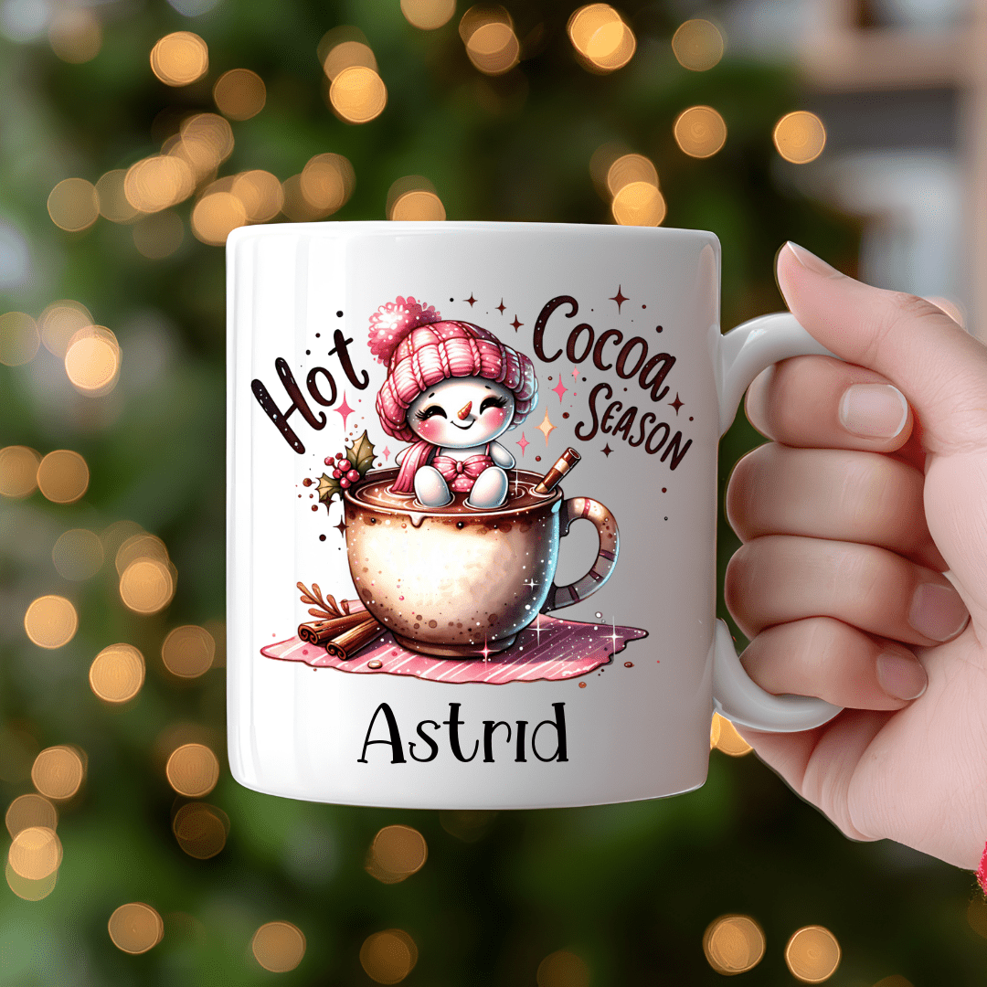 Hot chocolate bar mugg | Personlig mugg med namn - Fluflu Handgjorda Smycken & Design