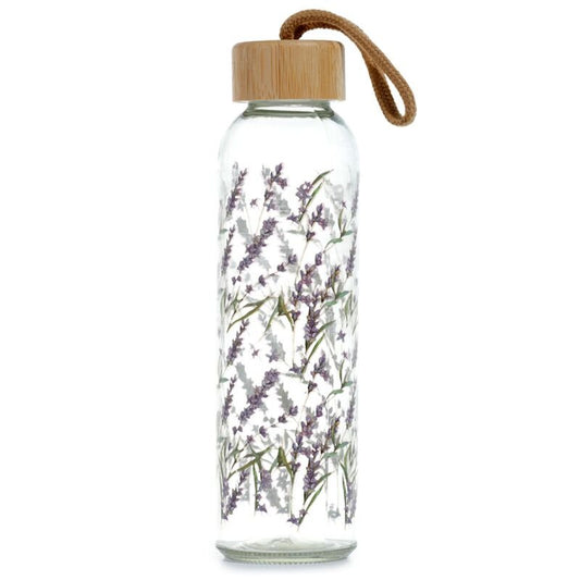Lavender Fields glasflaska - Fluflu Handgjorda Smycken & Design