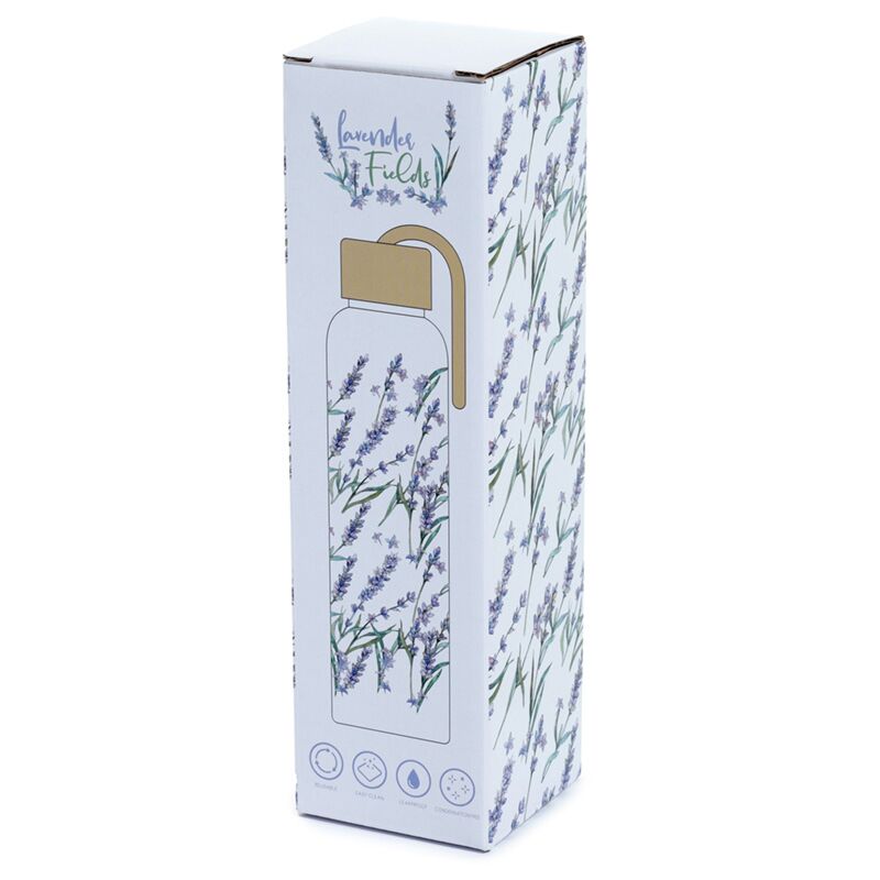 Lavender Fields glasflaska - Fluflu Handgjorda Smycken & Design