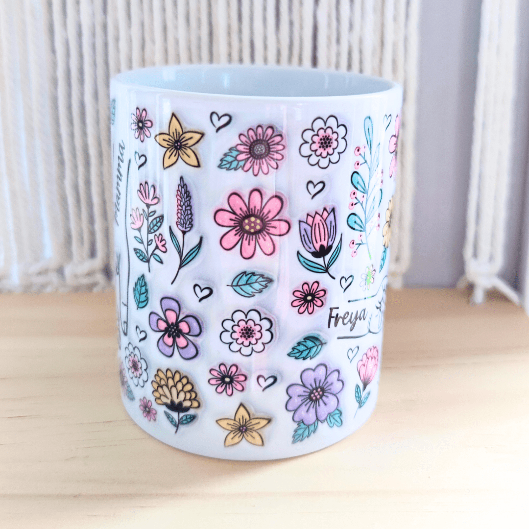 Mugg till mamma/mormor/farmor | Personlig mugg - Fluflu Handgjorda Smycken & Design