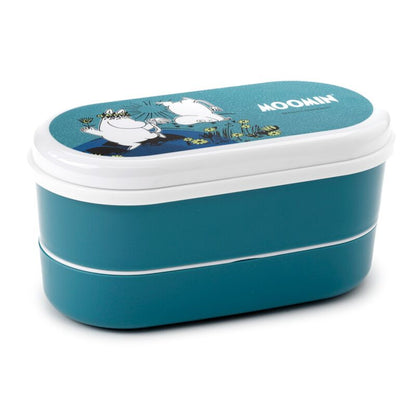 Mumin Staplad Bento Lunchlåda med Gaffel & Sked - Fluflu Handgjorda Smycken & Design