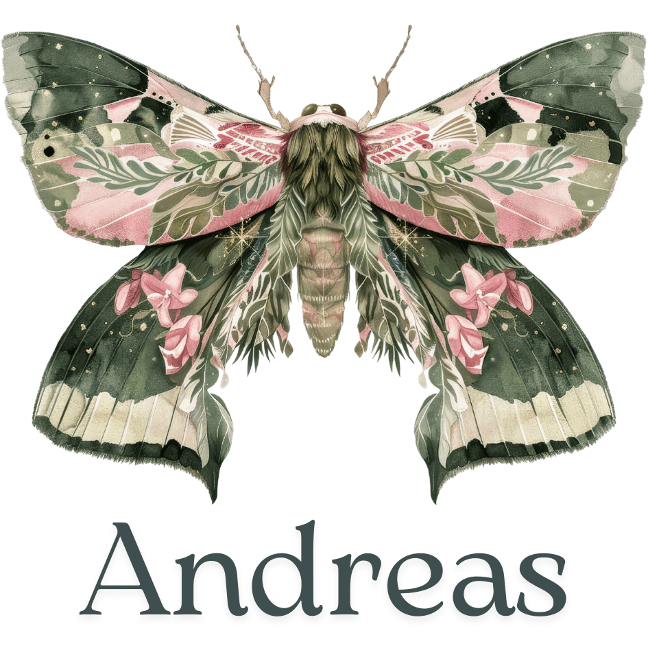 Nattfjäril mugg | Personlig mugg med namn - Fluflu Handgjorda Smycken & Design