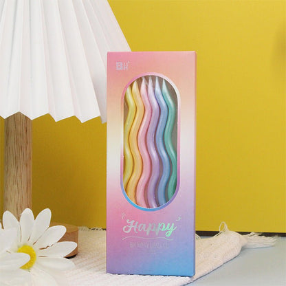 Pastellfärgade födelsedagsljus i olika designer - Fluflu Handgjorda Smycken & Design