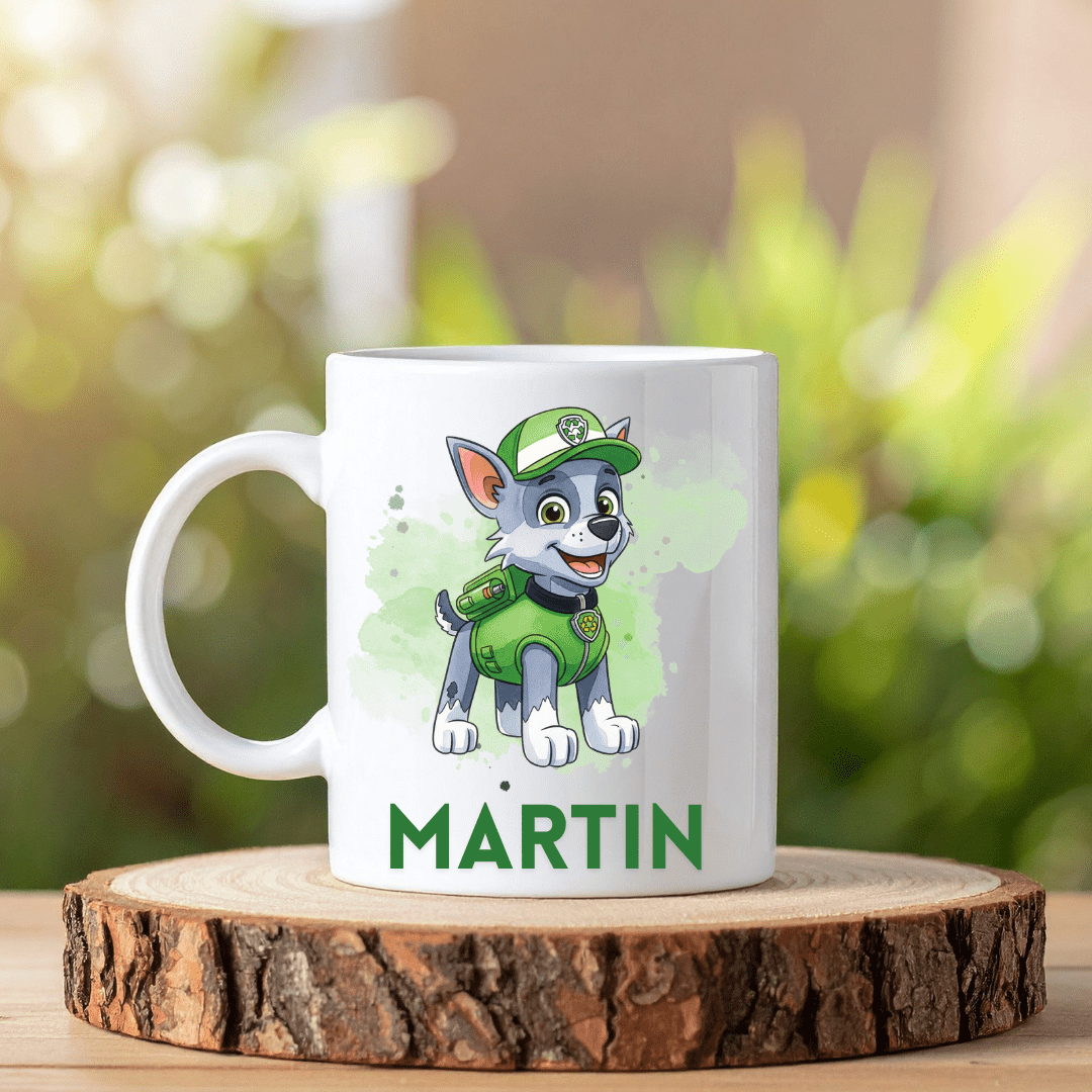 Paw Patrol mugg | Personlig mugg med namn - Fluflu Handgjorda Smycken & Design