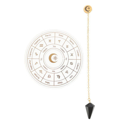 Pendel Astrologihjul zodiac (Spådomskit) - Fluflu Handgjorda Smycken & Design