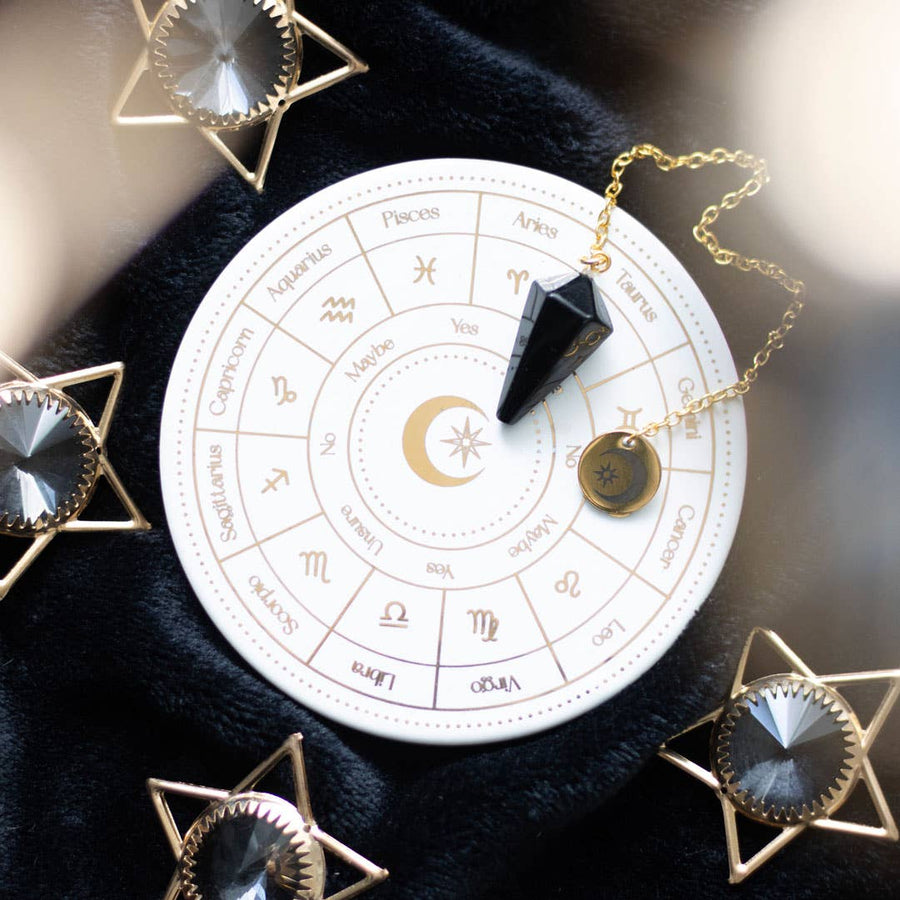 Pendel Astrologihjul zodiac (Spådomskit) - Fluflu Handgjorda Smycken & Design
