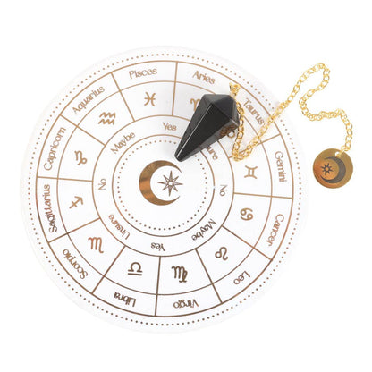 Pendel Astrologihjul zodiac (Spådomskit) - Fluflu Handgjorda Smycken & Design