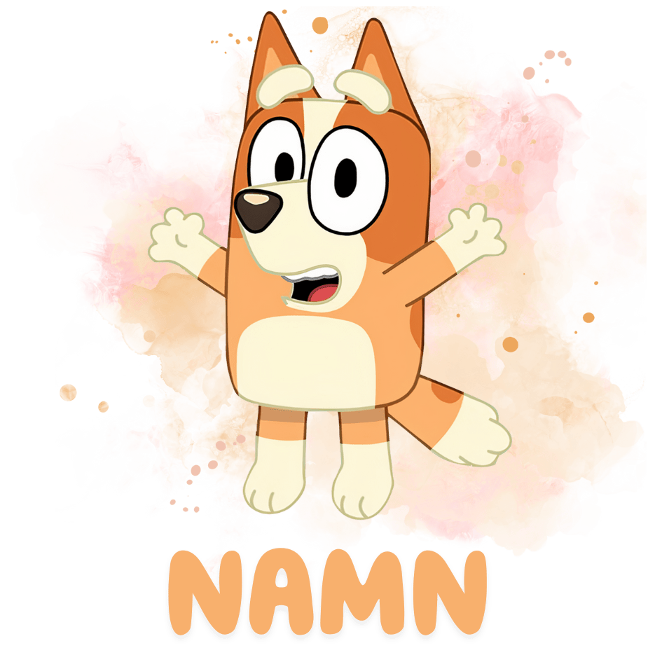 Personlig Bluey - mugg | Personlig mugg med namn - Fluflu Handgjorda Smycken & Design