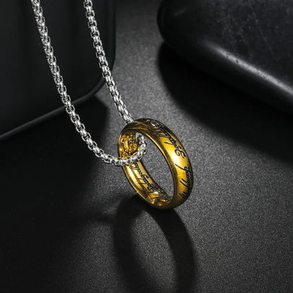 "Sagan om ringen"-inspirerad ring, halsband – detaljbild 4