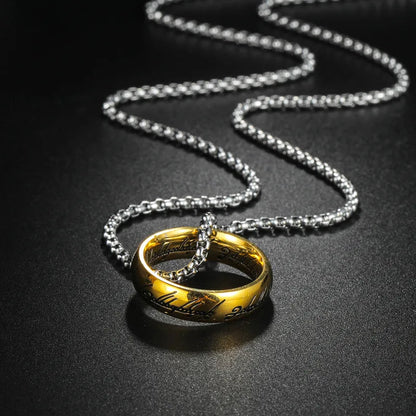"Sagan om ringen"-inspirerad ring, halsband – detaljbild 3