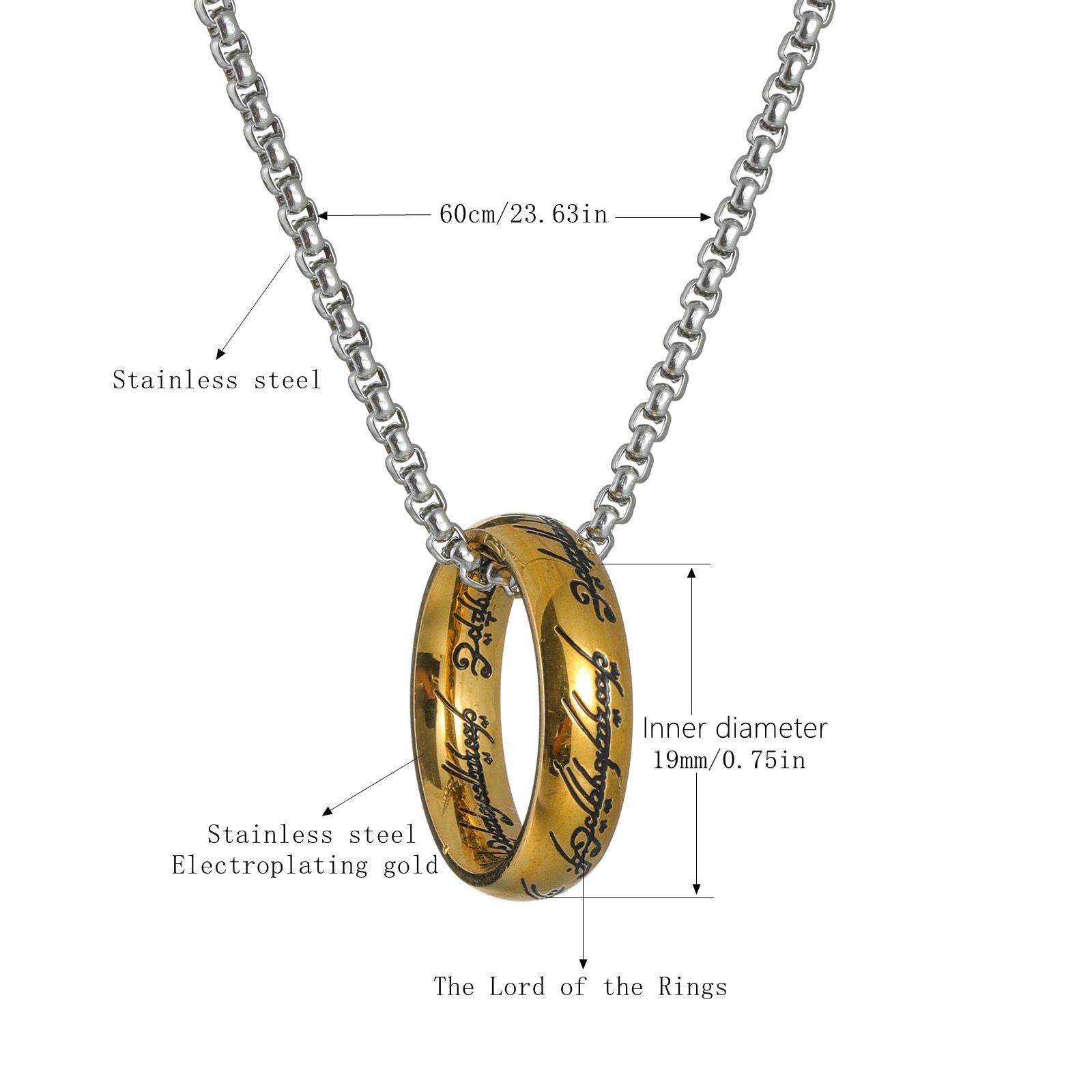 "Sagan om ringen" - inspirerad ring, halsband - Fluflu Handgjorda Smycken & Design