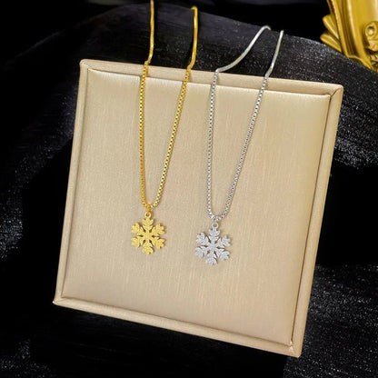 Skimrande snöflinga, halsband – detaljbild 5