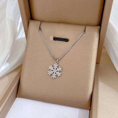 Skimrande snöflinga, halsband – detaljbild 3