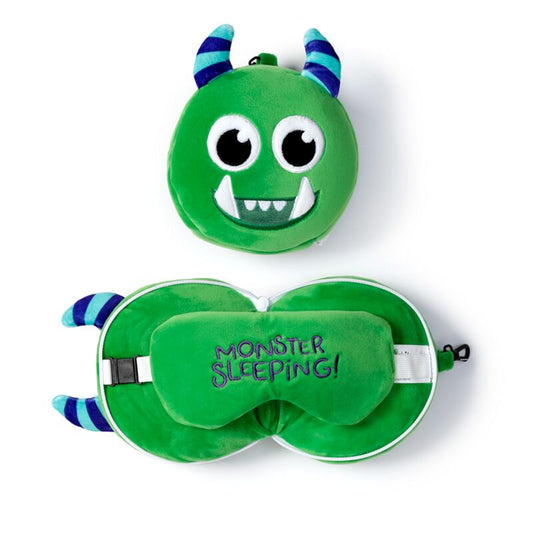 Sovmask och kudde i ett – Monster - Fluflu Handgjorda Smycken & Design