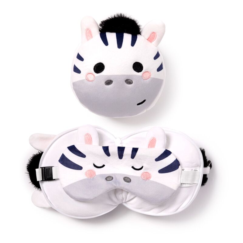 Sovmask och kudde i ett – Zebra - Fluflu Handgjorda Smycken & Design
