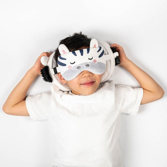 Sovmask och kudde i ett – Zebra - Fluflu Handgjorda Smycken & Design