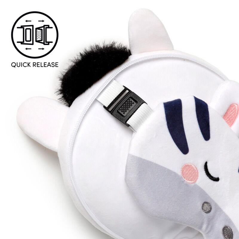 Sovmask och kudde i ett – Zebra - Fluflu Handgjorda Smycken & Design