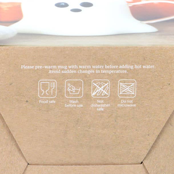 Spökformad Halloween - glas - Fluflu Handgjorda Smycken & Design