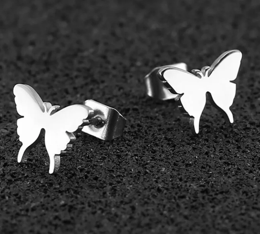 Stiftörhängen fjäril - Fluflu Handgjorda Smycken & Design