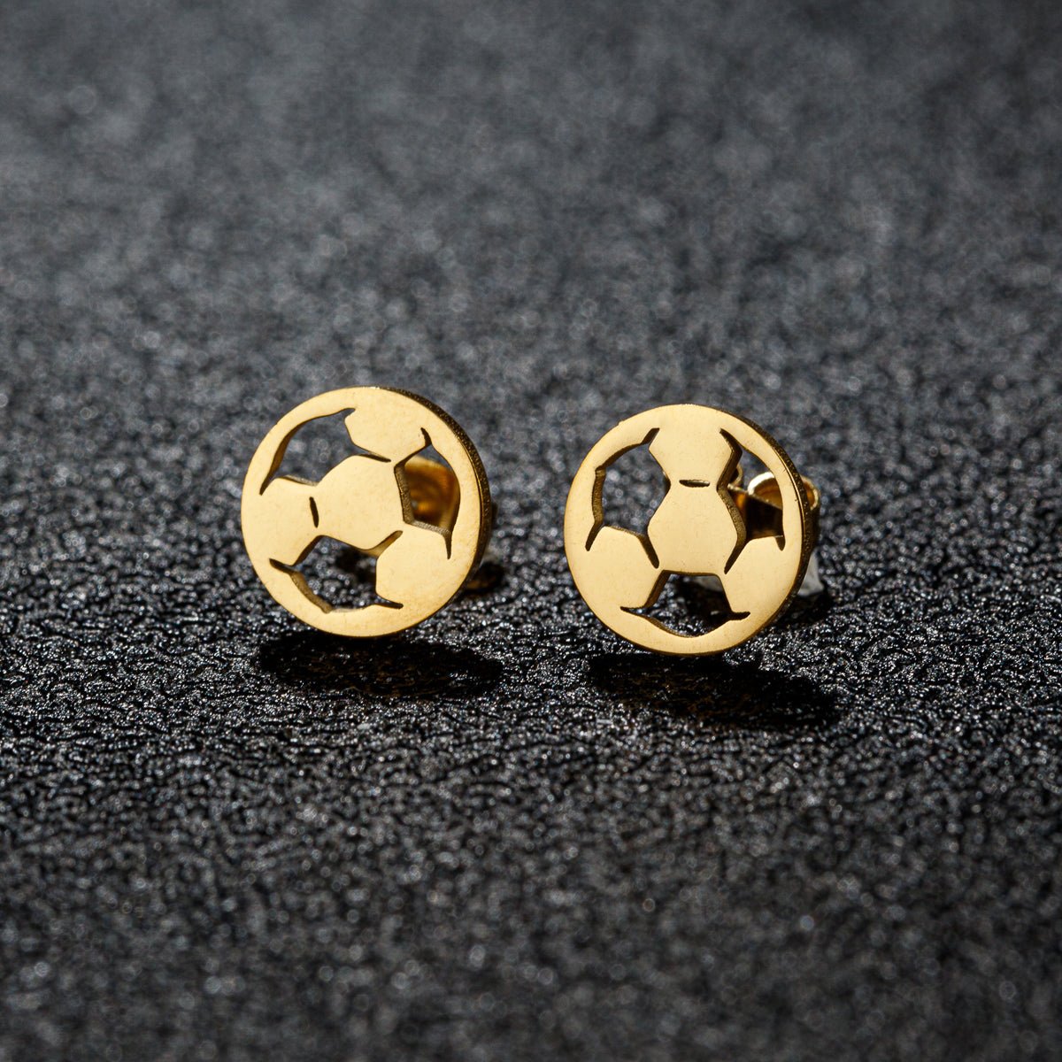Stiftörhängen fotboll - Fluflu Handgjorda Smycken & Design