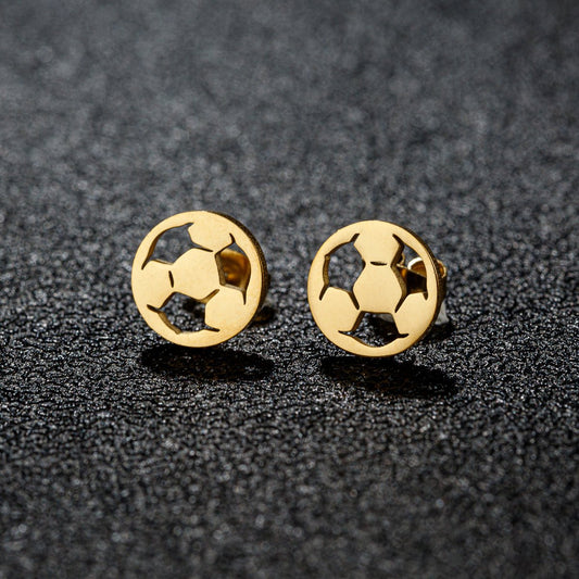 Stiftörhängen fotboll - Fluflu Handgjorda Smycken & Design