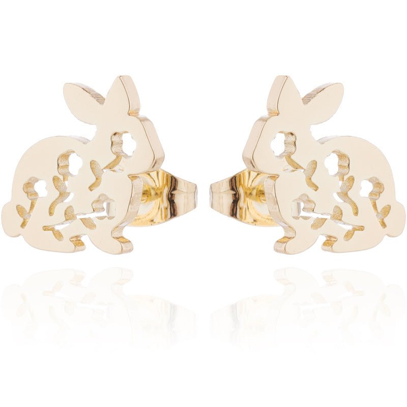 Stiftörhängen kanin - Fluflu Handgjorda Smycken & Design
