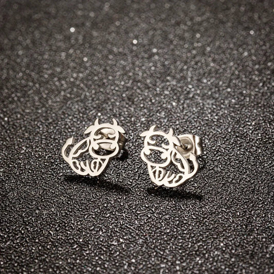 Stiftörhängen kor - Fluflu Handgjorda Smycken & Design