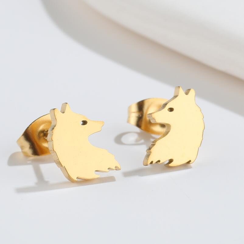 Stiftörhängen vargar - Fluflu Handgjorda Smycken & Design