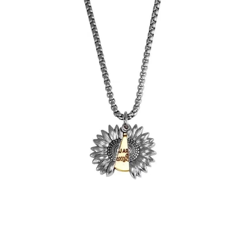 Sunshine solros, halsband - Fluflu Handgjorda Smycken & Design