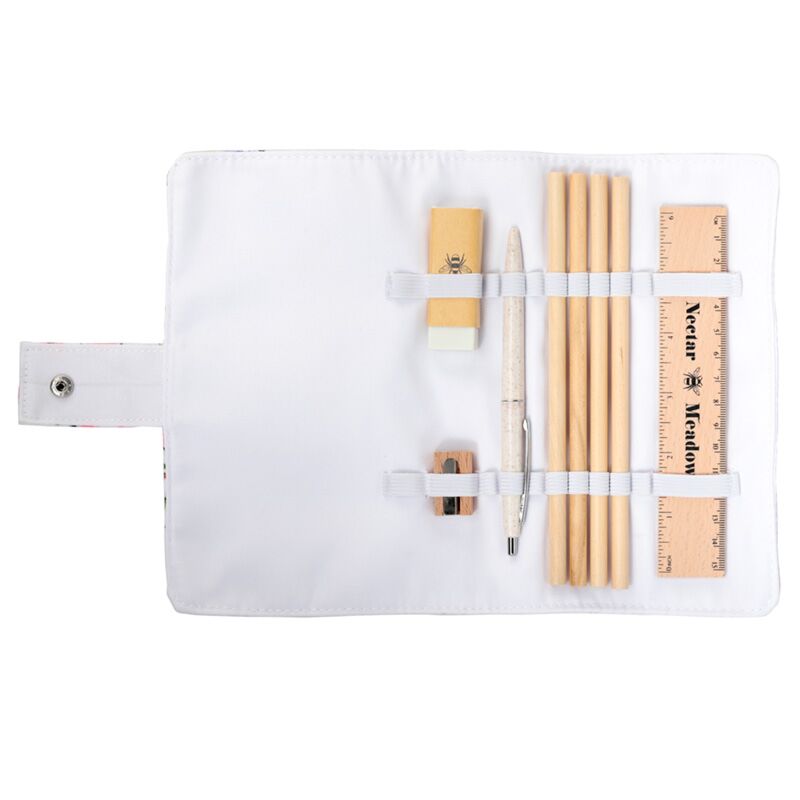 Tygfodral med skrivartiklar, Nectar Meadows - Fluflu Handgjorda Smycken & Design