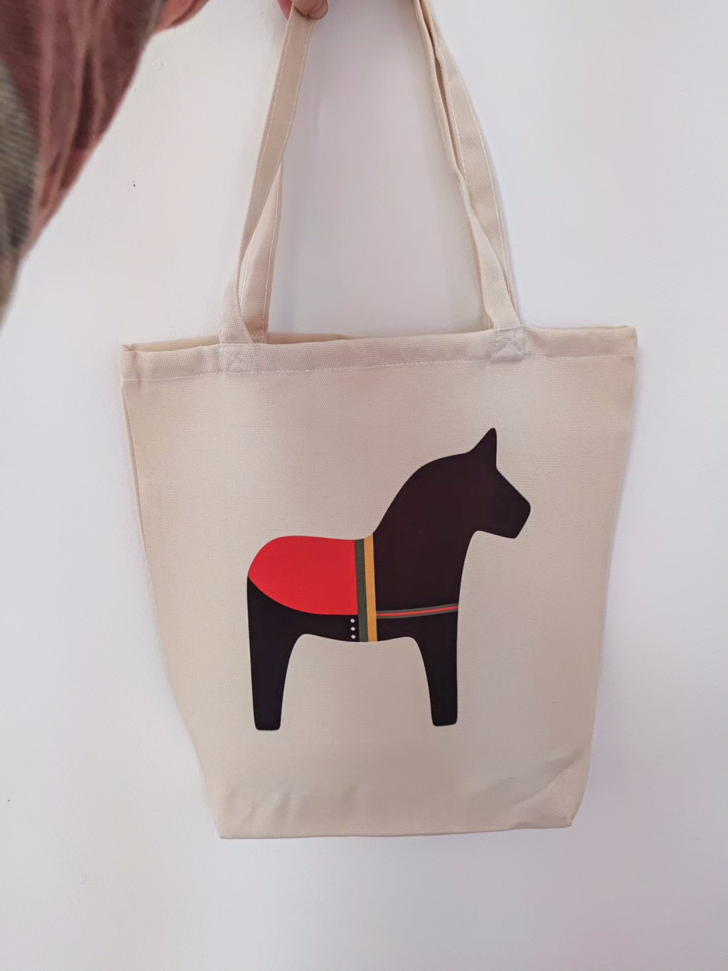 Tygväska med Äppelbohäst - Fluflu Handgjorda Smycken & Design