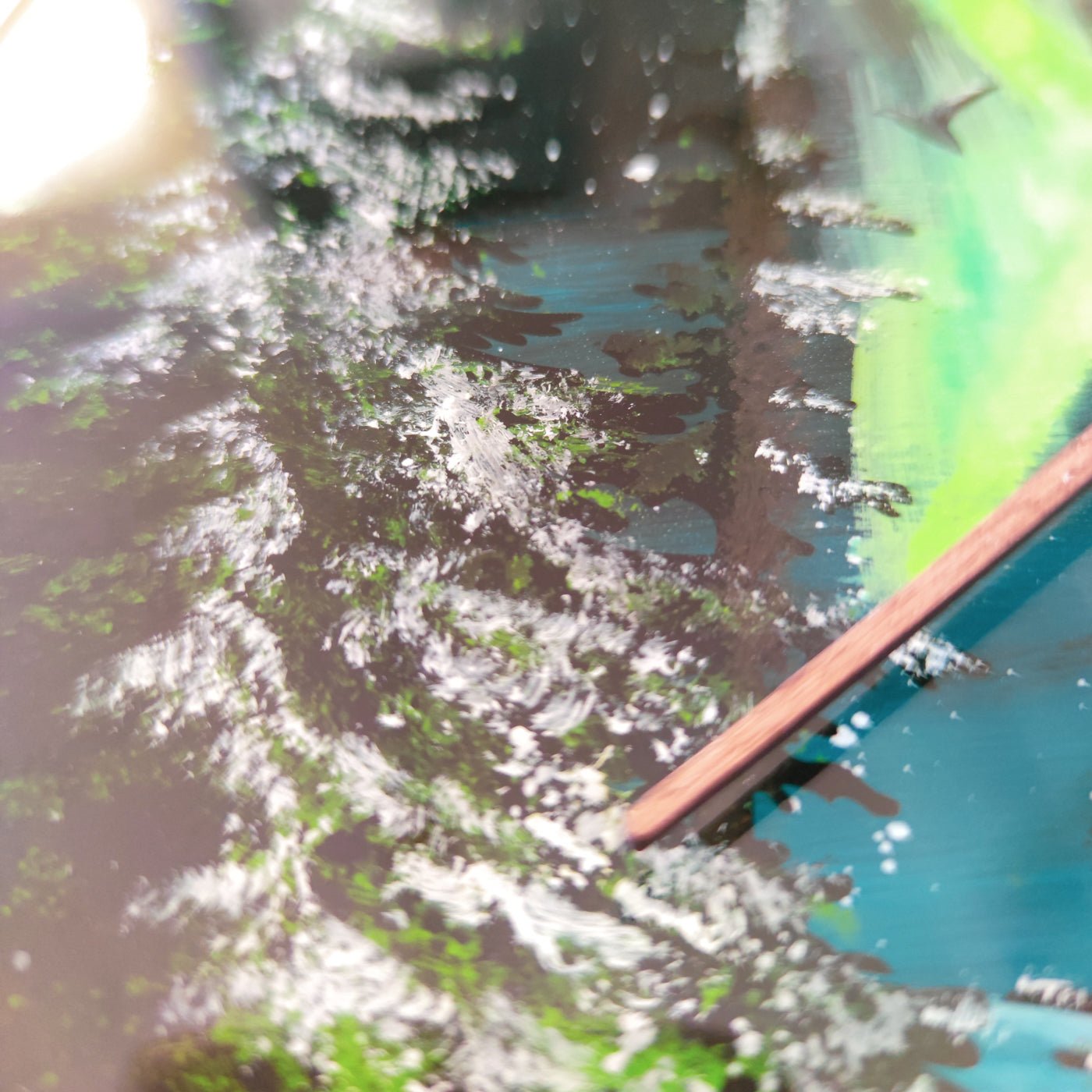 Väggklocka "Troll under norrsken" - Fluflu Handgjorda Smycken & Design