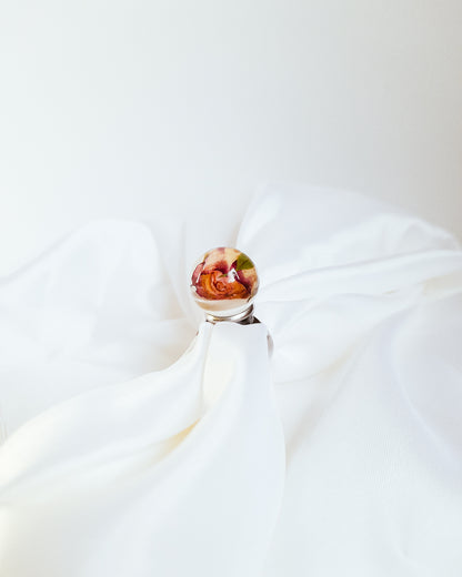 Ring pärla med ros – detaljbild 8