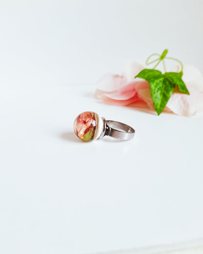 Ring pärla med ros – detaljbild 7
