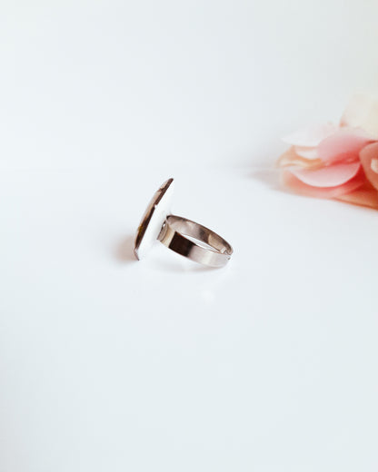 Ring med äkta rosenknopp – detaljbild 4
