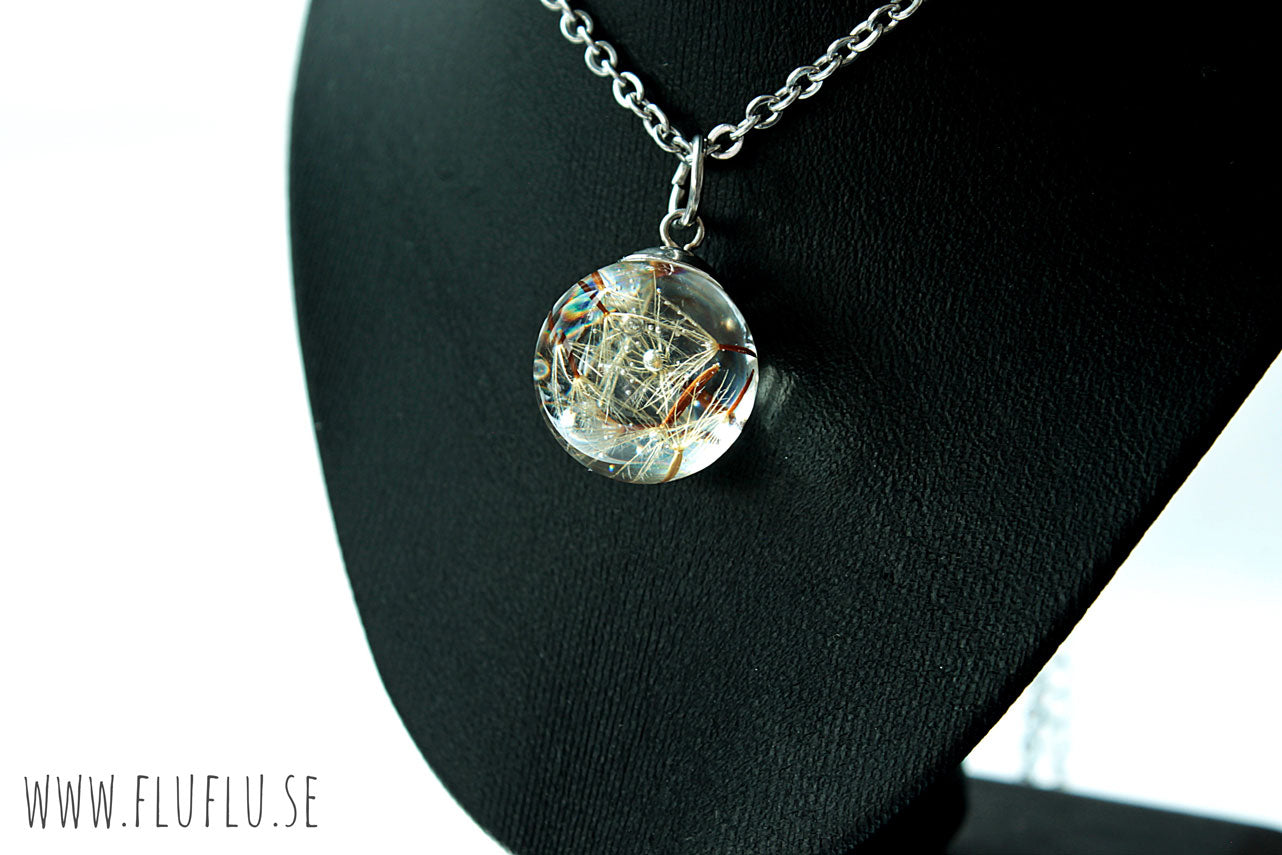 Frön från höstfibbla i pärla - Fluflu Handgjorda Smycken & Design