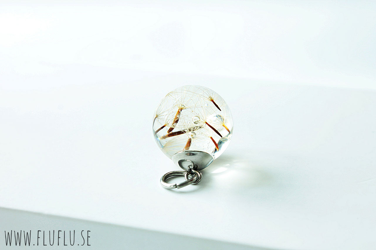 Frön från höstfibbla i pärla - Fluflu Handgjorda Smycken & Design