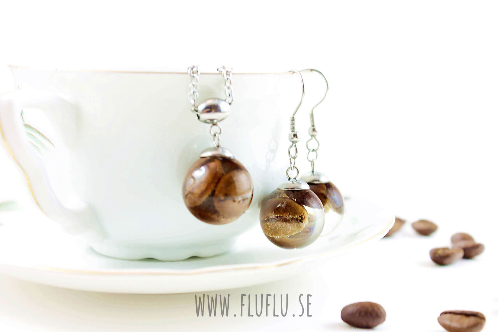 Kaffepärla - Fluflu Handgjorda Smycken & Design