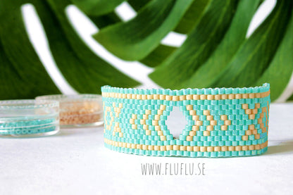 Turkost pärlarmband – detaljbild 12