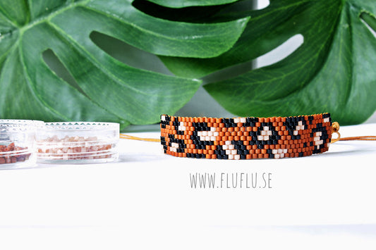 Leopard armband - Fluflu Handgjorda Smycken & Design