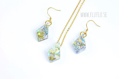 Glitterset, halsband & örhängen – detaljbild 4
