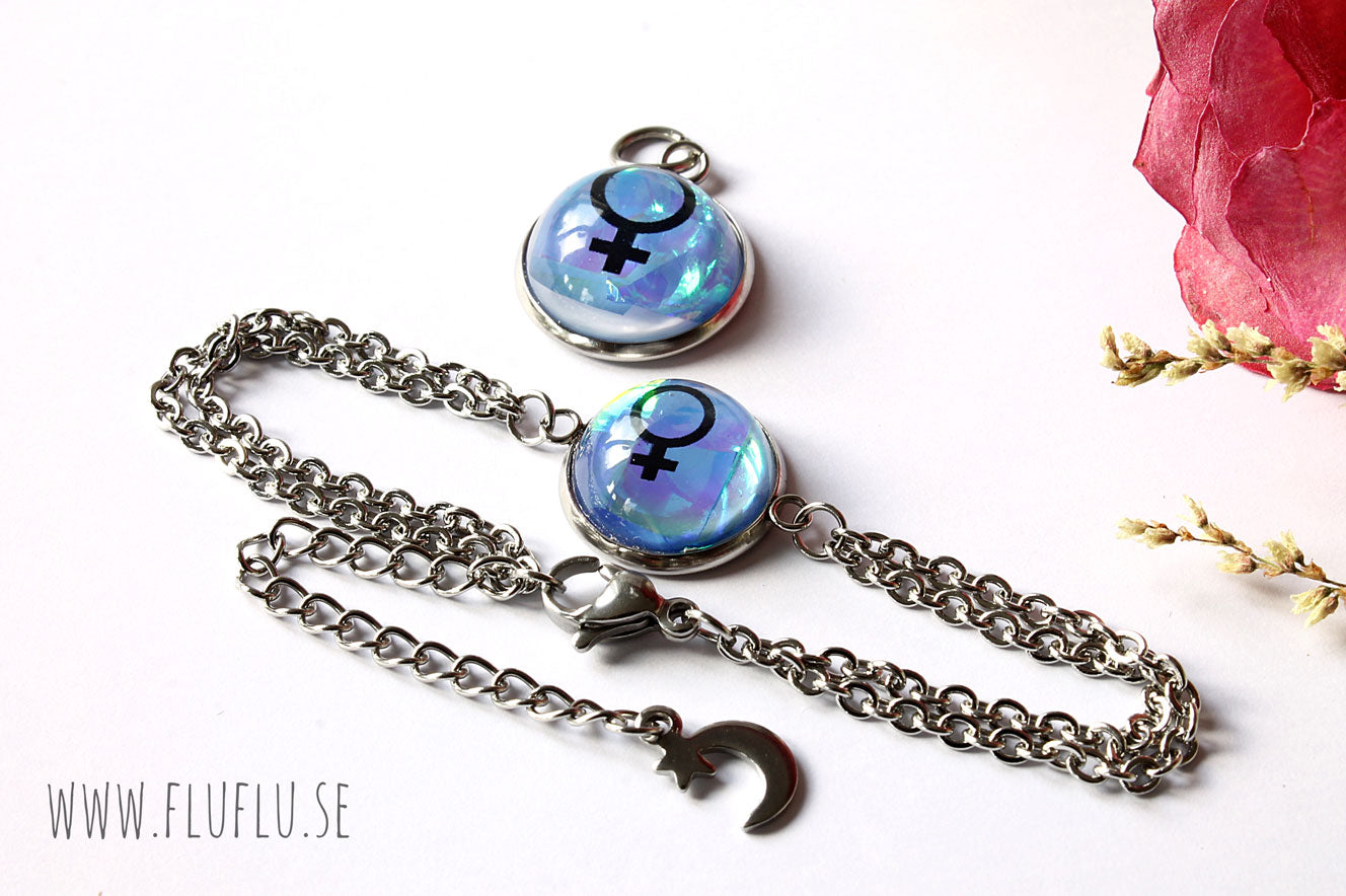 Armband med kvinnotecknet - Fluflu Handgjorda Smycken & Design