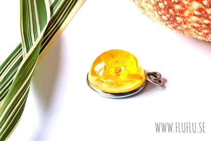 Smörblomma i cabochon, medium silver – detaljbild 4