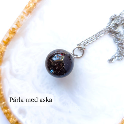 Pärla med hår/päls/tagel/aska
