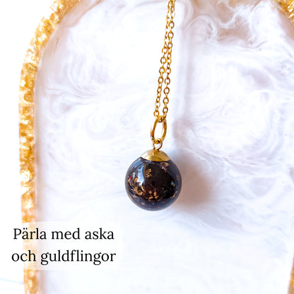 Pärla med hår/päls/tagel/aska