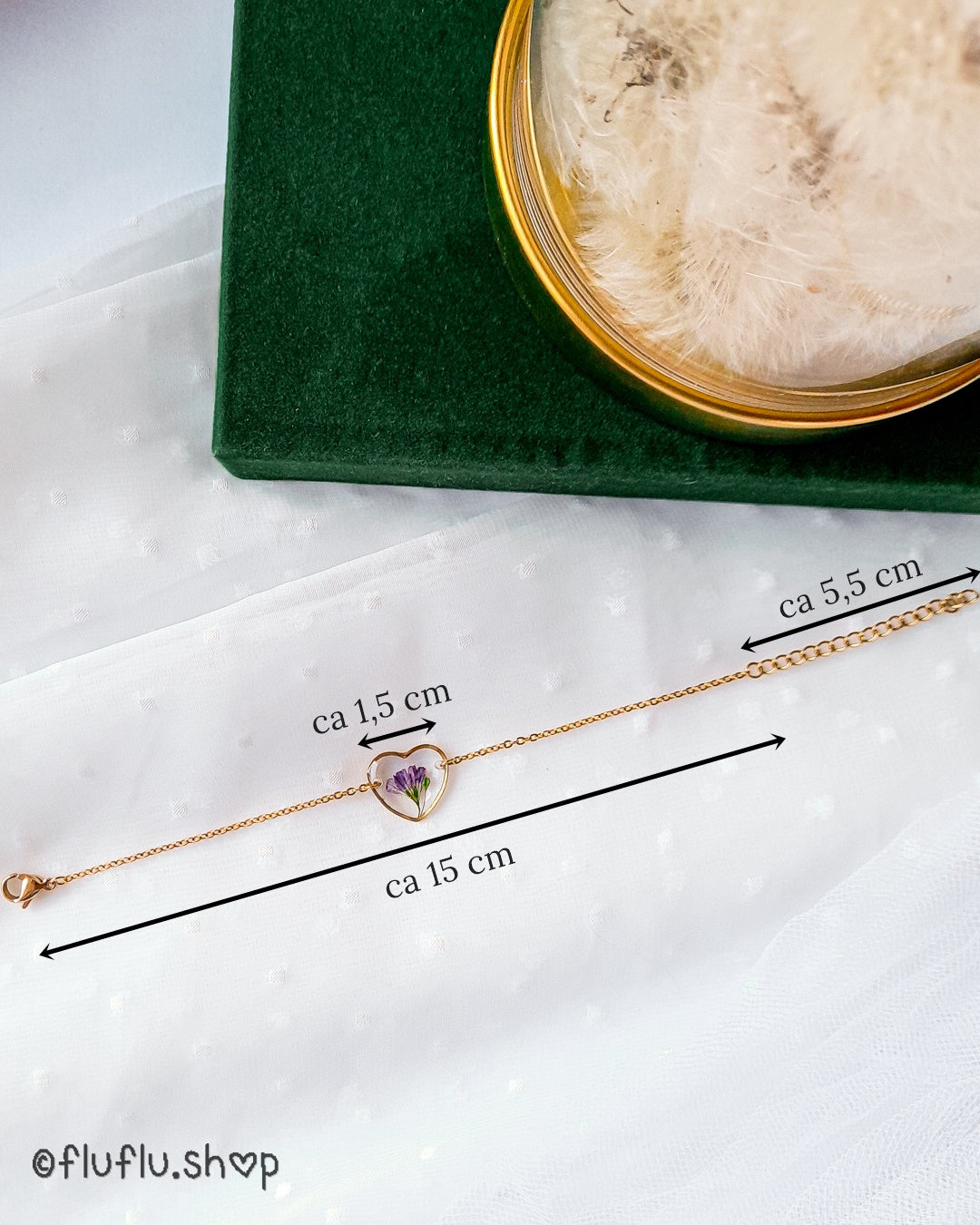Armband med grusnejlika - Fluflu Handgjorda Smycken & Design